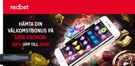 Redbet mobiltelefon välkomstbonus